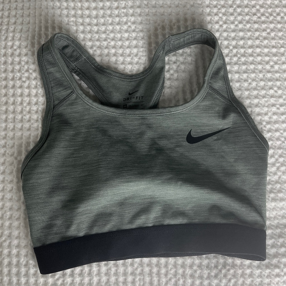 Gray dry fit Nike bra